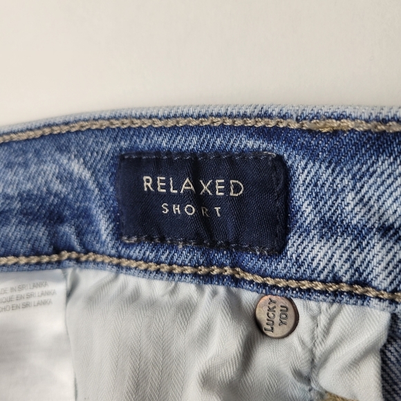 LUCKY brand relaxed jean short high rise frayed hem 30 - Picture 7 of 12